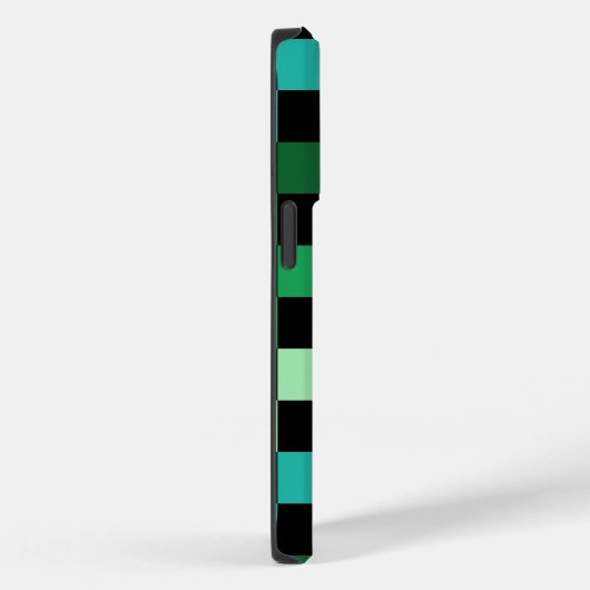 Green Blue Checkered Gingham Pattern Case-Mate iPhone Hülle (Rückseite / Rechts)