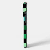 Green Blue Checkered Gingham Pattern Case-Mate iPhone Hülle (Rückseite / Links)