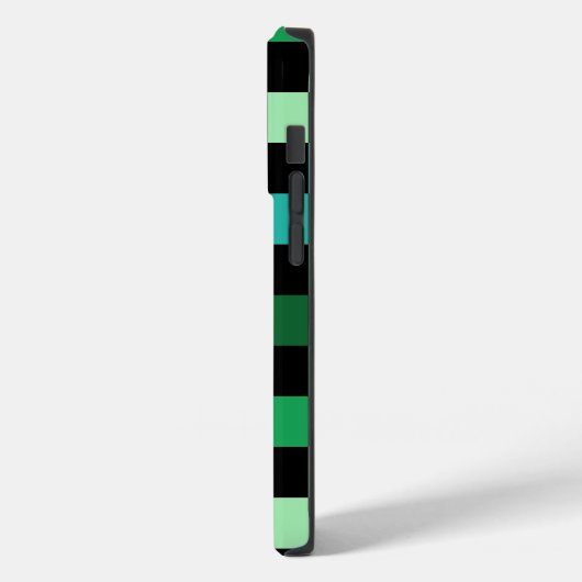 Green Blue Checkered Gingham Pattern Case-Mate iPhone Hülle (Rückseite / Links)