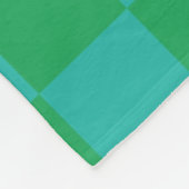 Green Blue Checkered Gingham Pattern Fleecedecke (Ecke)