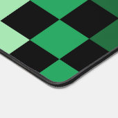 Green Blue Checkered Gingham Pattern Schreibtischunterlage (Ecke)