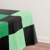 Green Blue Checkered Gingham Pattern Tischdecke (Beispiel)