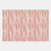 Green & Blue Christmas Trees Red Stripes Geschenkpapier Set (Vorderseite 3)