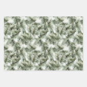 Green & Blue Christmas Trees Red Stripes Geschenkpapier Set (Vorderseite)