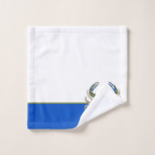 Green Blue Crab Grau Nautical Coastal Badetuch Badhandtuch Set (Waschlappen)