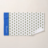 Green Blue Crab Grau Nautical Coastal Badetuch Badhandtuch Set (Handtuch)