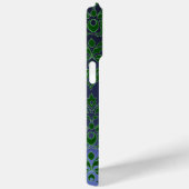 GREEN BLUE DAMASK GEMSTONE MONOGRAMM Case-Mate iPhone HÜLLE (Rückseite / Rechts)