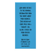 Green Blue Diamond Echo Allgemeine Geschäftsvorlag Werbekarte (Hinten)