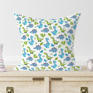 Green BLUE Dinosaurier Pattern Kinderzimmer Kissen