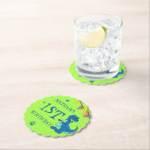 Green Blue Dinosaurier Themed Kindergeburtstag Par Untersetzer (Vor Ort)