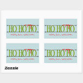 Green & Blue Elf Shenanigans Rechteckiger Aufkleber (Blatt)