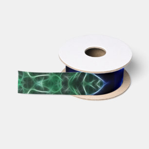 Green Blue Fantasy Satinband