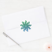 Green & Blue Glitzer Mandala Stickers (Umschlag)