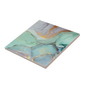 Green Blue Gold Marmor Hübsch Fliese (Seite)