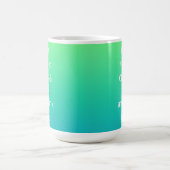 Green Blue Gradient kreieren Tasse zum Trinken und (Mittel)
