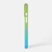 Green Blue Gradient Minimal iPhone 16 Hülle (Linke Seite)