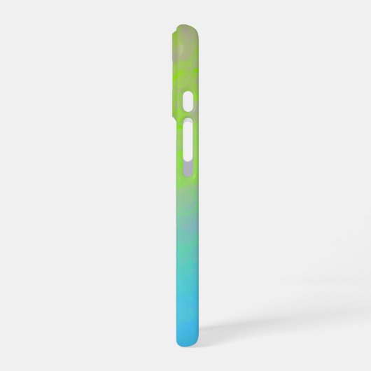 Green Blue Gradient Minimal iPhone 16 Hülle (Linke Seite)