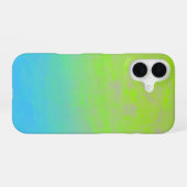 Green Blue Gradient Minimal iPhone 16 Hülle (Rückseite (Horizontal))