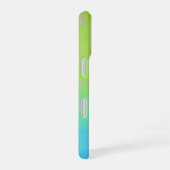Green Blue Gradient Minimal iPhone 16 Hülle (Rechte Seite)
