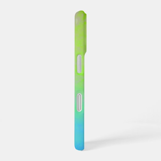 Green Blue Gradient Minimal iPhone 16 Hülle (Rechte Seite)
