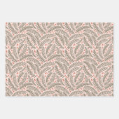 Green & Blue Hand gezeichnet Weihnachtsbaumleaf Geschenkpapier Set (Vorderseite 3)