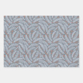 Green & Blue Hand gezeichnet Weihnachtsbaumleaf Geschenkpapier Set (Vorderseite 2)