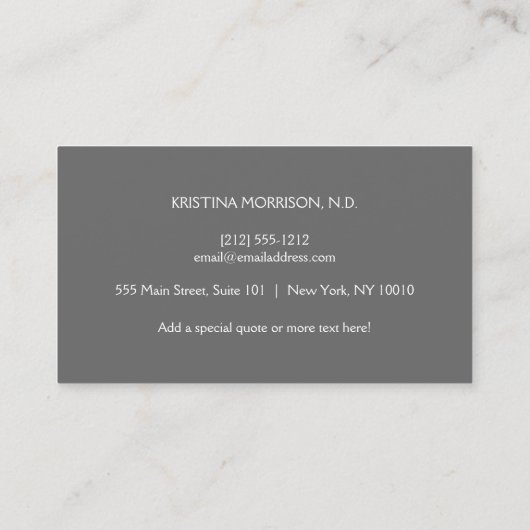 Green/Blue Hummingbird-Logo Visitenkarte (Rückseite)