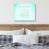Green Blue Inspiration Energy Cleansing Leinwand (Insitu (Schlafzimmer))
