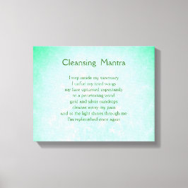 Green Blue Inspiration Energy Cleansing Leinwand