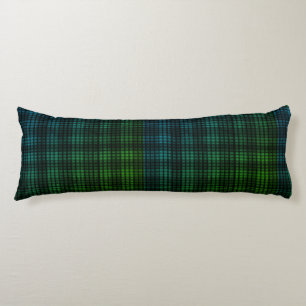 Green Blue Kariert Body Pillow Seitenschläferkissen