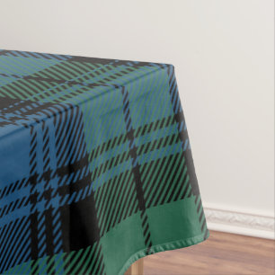 Green Blue Kariert Rustic Classic Camping Tartan Tischdecke