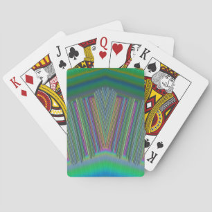 Green Blue Lila Design Playing Cards ~ Original Spielkarten