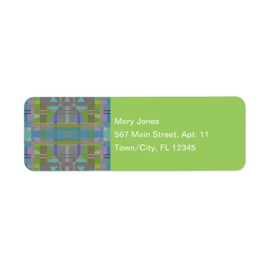 Green Blue Lila Geometric (Vorne)