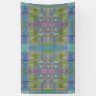 Green Blue Lila Geometric Banner