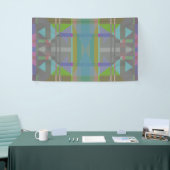Green Blue Lila Geometric Banner (Messeveranstaltung)
