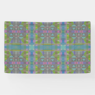 Green Blue Lila Geometric Banner