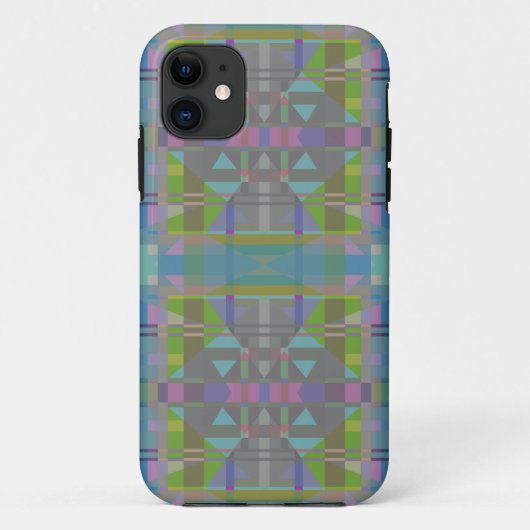 Green Blue Lila Geometric Case-Mate iPhone Hülle (Rückseite)