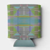 Green Blue Lila Geometric Dosenkühler (Rückseite)