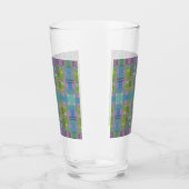 Green Blue Lila Geometric Glas (Links)
