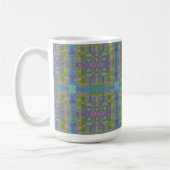Green Blue Lila Geometric Kaffeetasse (Links)