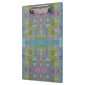Green Blue Lila Geometric Klemmbrett (Links)