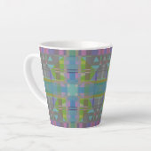 Green Blue Lila Geometric Milchtasse (Linke Ecke)