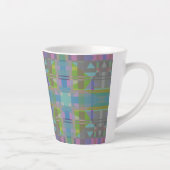 Green Blue Lila Geometric Milchtasse (Rechts)