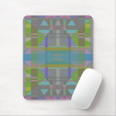 Green Blue Lila Geometric Mousepad (Mit Mouse)