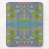 Green Blue Lila Geometric Mousepad (Vorne)
