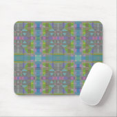 Green Blue Lila Geometric Mousepad (Mit Mouse)