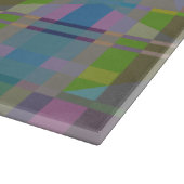 Green Blue Lila Geometric Schneidebrett (Ecke)