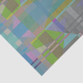 Green Blue Lila Geometric Seidenpapier (Ausschnitt)