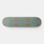 Green Blue Lila Geometric Skateboard (Horizontal)
