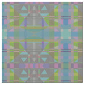 Green Blue Lila Geometric Stoff (Nahaufnahme)